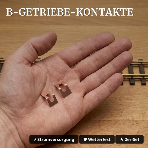 Getriebeplättchen 2 Stück für B-Getriebe Spur G – Kontaktplättchen aus Kupferlegierung ML-Train 83201215_auswahl4