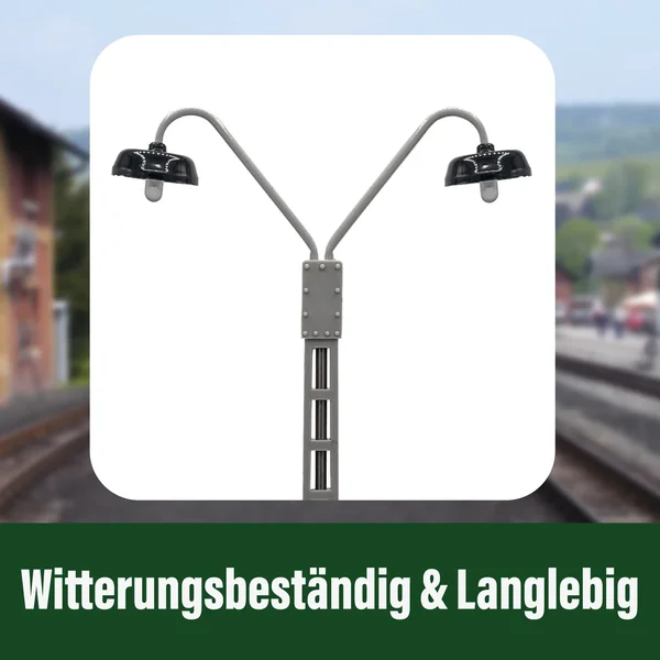 Gittermast Bogenlampe 2 armig grau für LGB-Anlagen Spur-G ML-Train 83800144_auswahl3