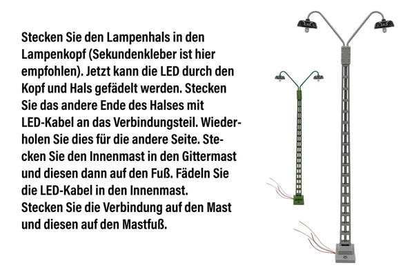 Gittermast Bogenlampe 2 armig grün für LGB-Anlagen Spur-G ML-Train 83800147_auswahl5