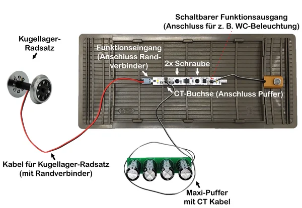 Digitales Beleuchtungs-Set mit Speichen-Radsatz kurze Wagen Spur-G ML-Train 83802601_auswahl1