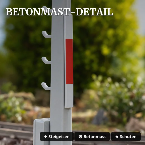 Lichtsignal Typ HL Einheitssignal der DR für Spur G mit Decoder – Betonmast – ML-Train 83804634_auswahl3
