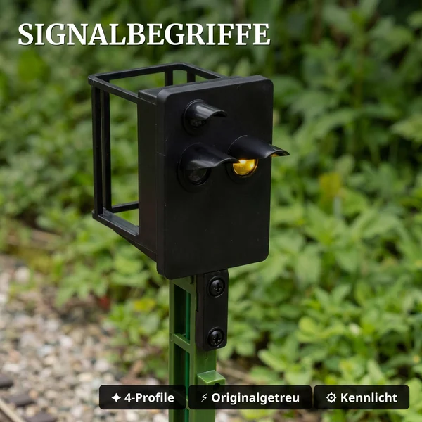 Lichtsignal Typ KS Vorsignal für Spur G analog / digital mit Decoder ML-Train 83804637_auswahl6