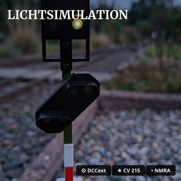 Lichtsignal Typ HV Einfahrtssignal mit Vorsignal für Spur G analog / digital mit Decoder ML-Train 83804642_auswahl4