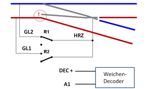 Herzstück Relaisplatine für Weichen ML-Train 84002016_auswahl1