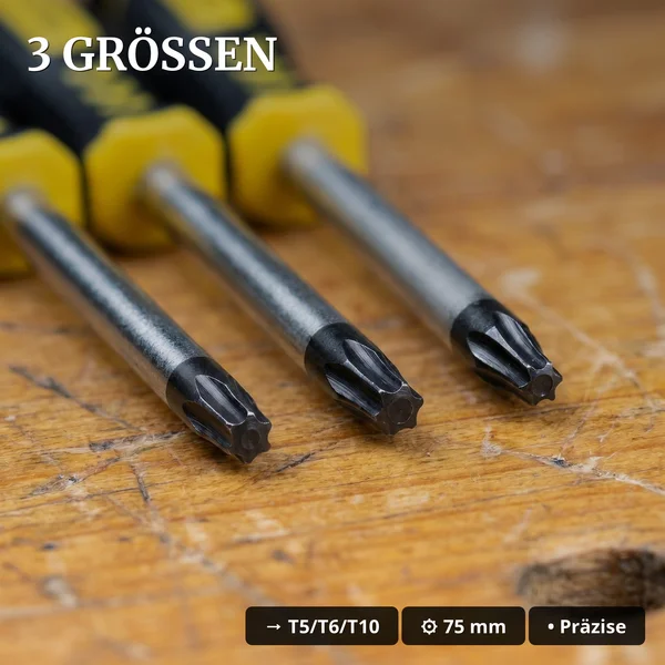 Präzisions-Schraubendreher Set Torx T5 T6 T10 – 3-teilig – Spur G Gartenbahn ML-Train 88303110_auswahl6