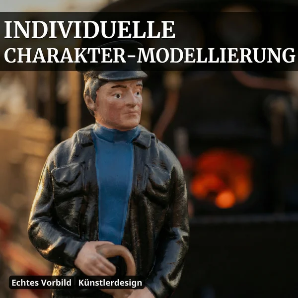 ML-Train Heizerfigur Manuel DR/HSB mit Kohleschaufel – Spur G, wetterfest, handbemalt, UV-beständig_auswahl5