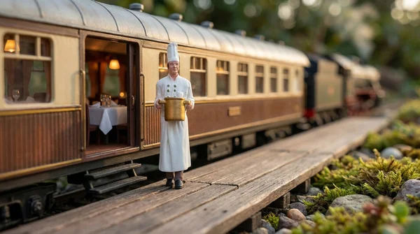 ML-Train Chefkoch Massimo Spur G – Figur mit Kochtopf, Handbemalt, Wetterfest_auswahl3