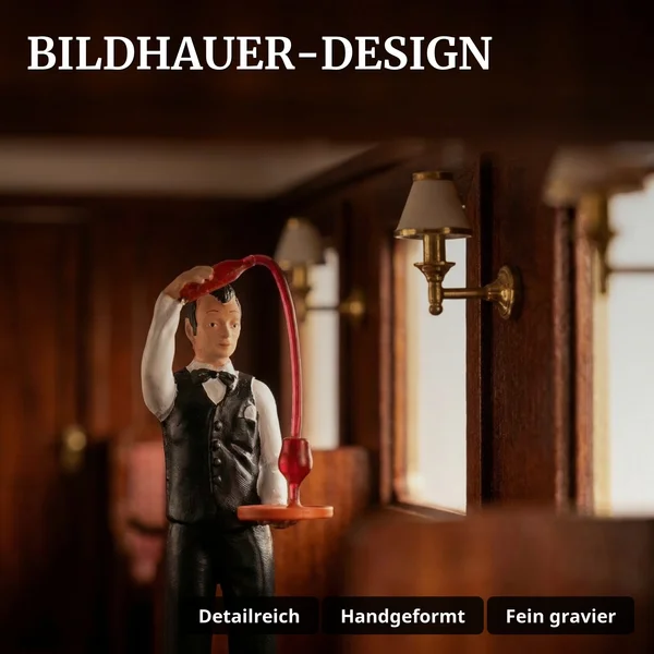 ML-Train Sommelier Stephano RhB Glacier-Express Spur G Figur Handbemalt, Wetterfest_auswahl5