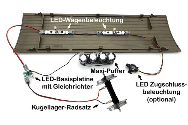 2x V-Speichen Radsatz kugelgelagert stromführend aus Edelstahl Spur-G ML-Train 88679032_auswahl4