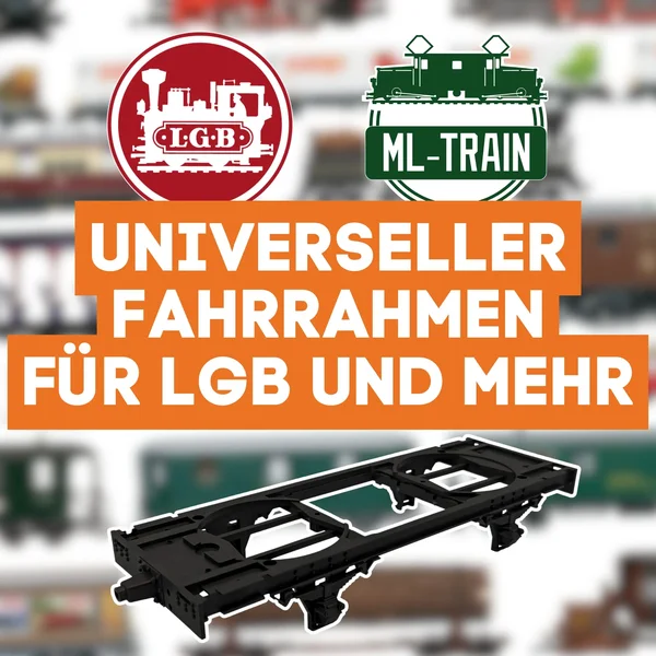 Universal Fahrrahmen grau 30 cm für Spur G ML-Train 88900002_auswahl5