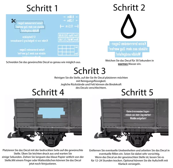 Beschriftungssatz für Packwagen der DR/HSB ML-Train 88902101_auswahl3