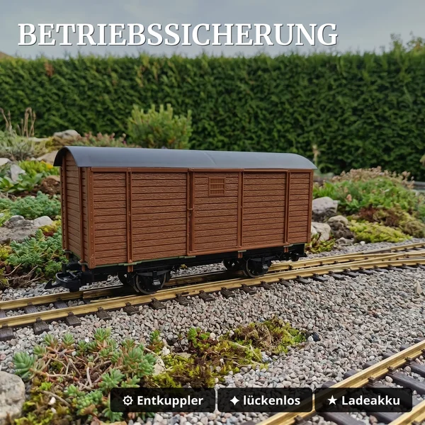 Mess-Güterwagen Spur G Bausatz braun – Diagnose-Wagen mit OLED-Display ML-Train 889190700_auswahl4