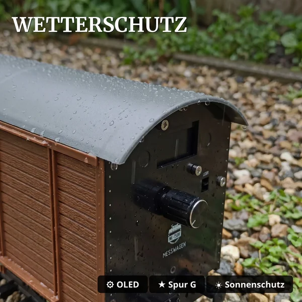 Mess-Güterwagen Spur G Bausatz braun – Diagnose-Wagen mit OLED-Display ML-Train 889190700_auswahl6
