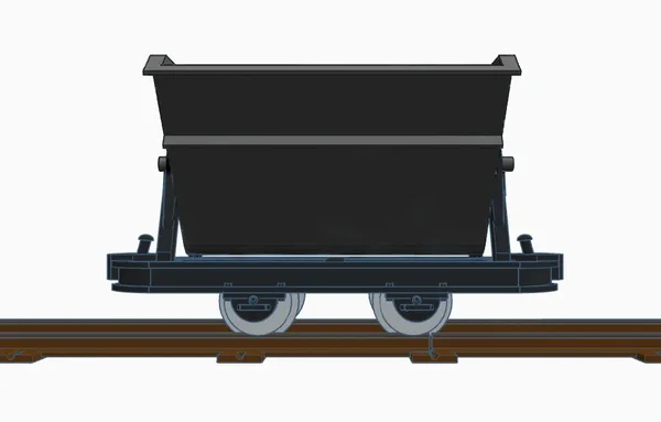Kipplore Grubenhunt Feldbahnwagen schwarz Spur-G als Bausatz ML-Train 88919105_auswahl6