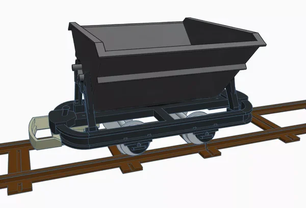 Kipplore Feldbahnwagen Grubenhunt grau Spur-G als Bausatz ML-Train 88919110_auswahl4