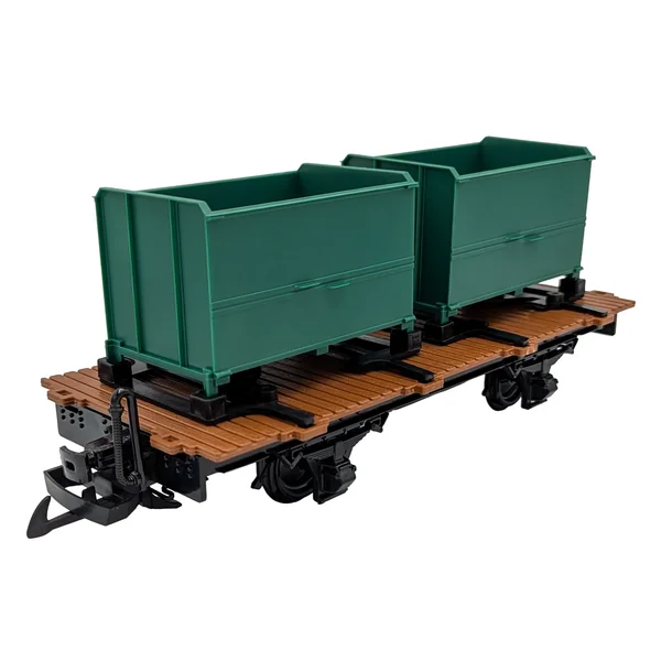Träger-Flachwagen mit Doppel-Kastenlore grün als Bausatz Spur G ML-Train 88919387 _auswahl5