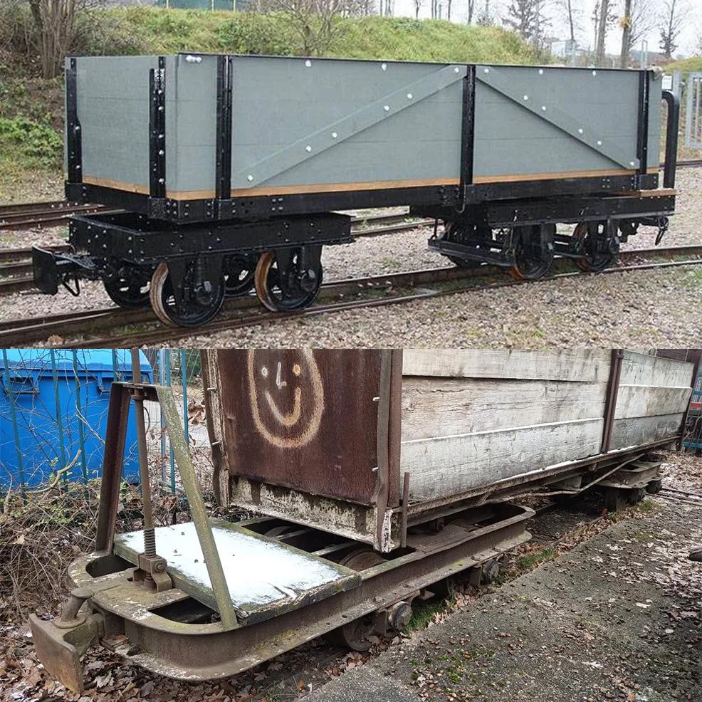Feldbahn-Hochbordwagen braun als Bausatz Spur G ML-Train 88919393_auswahl5