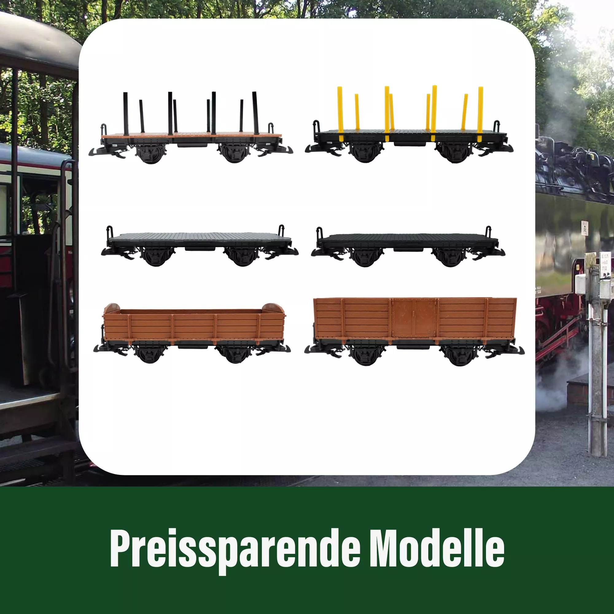 Hochbordwagen braun als Spur-G Bausatz ML-Train 88919540_auswahl3