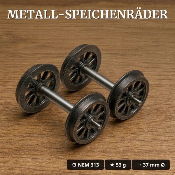 Flachwagen Bausatz braun Spur G – Metall-Speichenradsätze 31 mm ML-Train 88923520_auswahl2