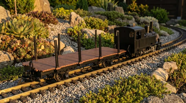 Rungenwagen Bausatz Spur G braun/schwarz – 42 Teile, Metall-Speichenradsätze 31 mm ML-Train 88923560_auswahl1