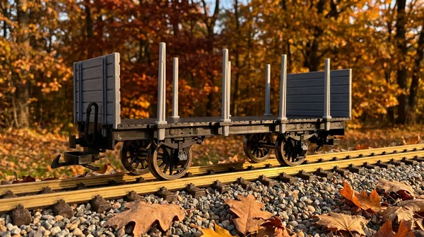 Rungenwagen Bausatz Spur G schwarz/grau mit Metall-Speichenradsätzen 31 mm – 44 Teile ML-Train 88923600_auswahl5