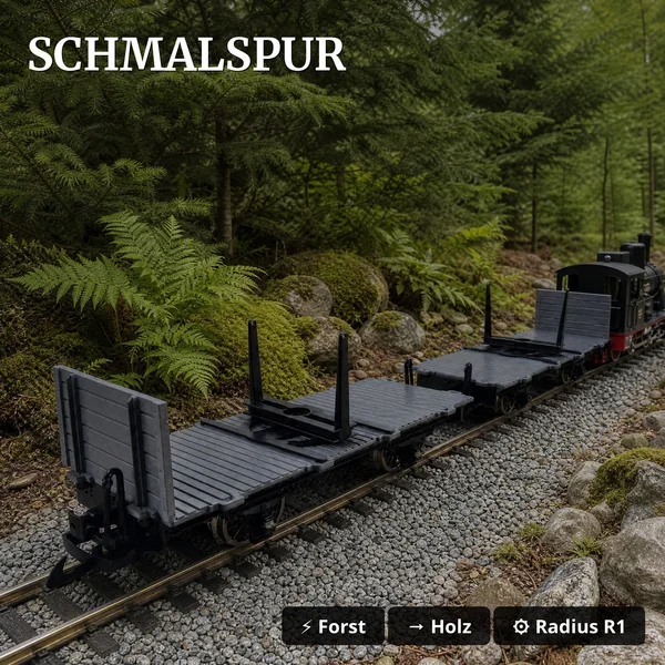 Drehschemelwagen Set Schwarz/Grau Metall-Speichenradsätze 31mm Bausatz Spur G ML-Train 88923630_auswahl4