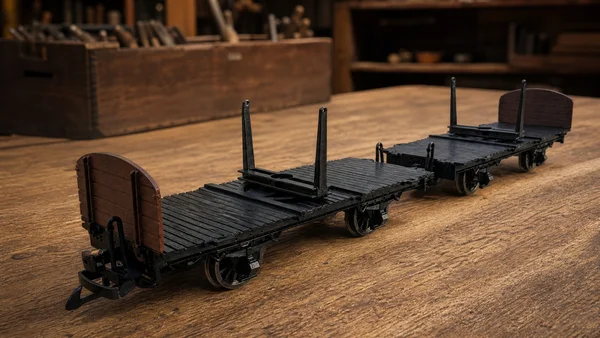 Drehschemelwagen Set Schwarz Metall-Speichenradsatz 31 mm Spur G Bausatz ML-Train 88923640_auswahl1
