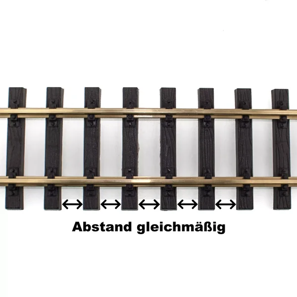 6x Flexgleis gerade 150 cm mit Schraub-Verbinder ML-Train 8911552_auswahl2