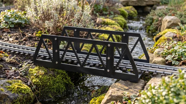 Brücke Startset aus stabilem HDPE-Kunststoff, erweiterbar, Spur G Gartenbahn ML-Train 97100000_auswahl7