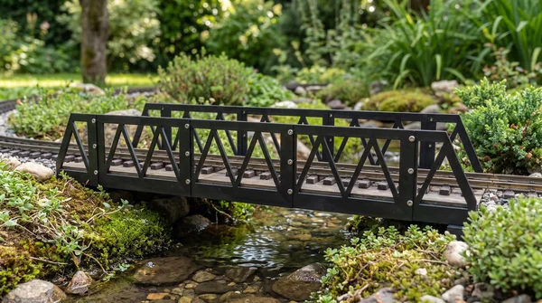 Brücke 60 cm aus stabilem HDPE-Kunststoff erweiterbar Spur G Gartenbahn ML-Train 97100060_auswahl5