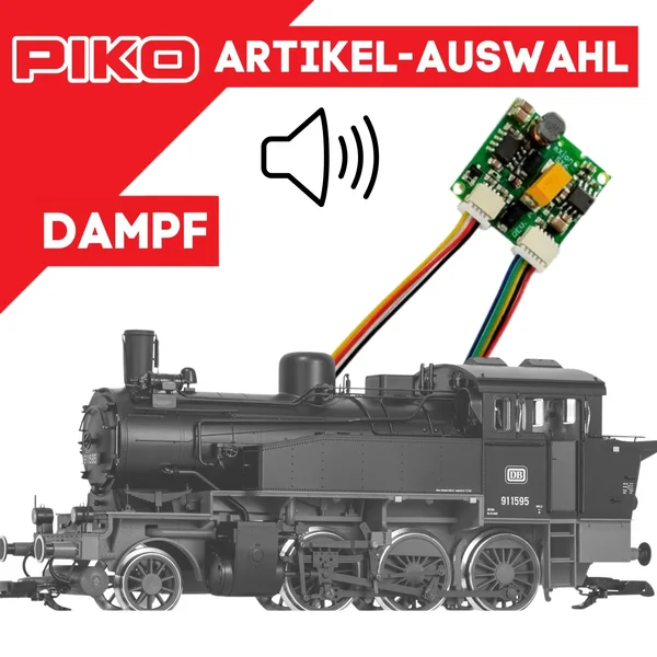 Dampflok mit einem 16 Bit DS6-Sound für Piko
