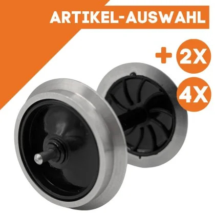 Vollradsatz aus Edelstahl 31 mm Spur-G