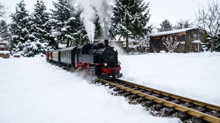 Gleisbau für die Gartenbahn im Winter: Worauf Sie bei Kälte und Nässe achten müssen
