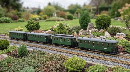 Personenwagen 7 Fenster Spur G für Gartenbahnen wetterfest machen
