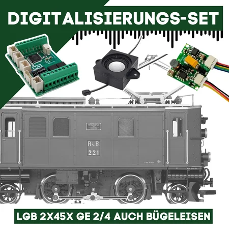 Digitalisierungsset für LGB 2x45x Ge 2/4 auch Bügeleisen ML-Train 81609359