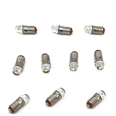 10x LED-Schraub-Glühbirne weiß 7-24 V E5.5 ML-Train 83801010