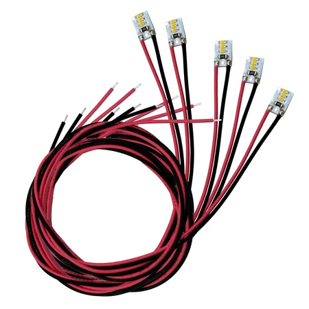 5x Platine mit 3 LED´s 5-24 V und Kabel 60 cm ML-Train 83802044