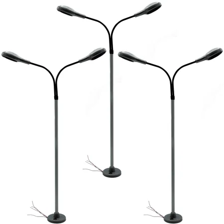 3x Lampe Leipziger Tropfen 2-armig für LGB-Anlagen Spur-G ML-Train 83802144