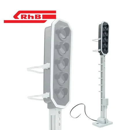 Lichtsignal Typ L 5-fach RhB für Spur G analog / digital mit Decoder ML-Train 83804609