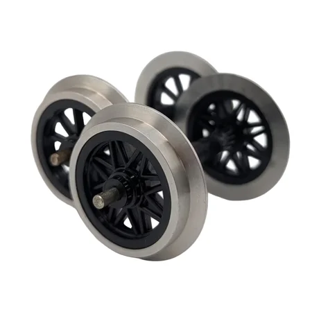 2x V-Speiche Radsatz Edelstahl 31 mm Spur G – ML-Train 88671142