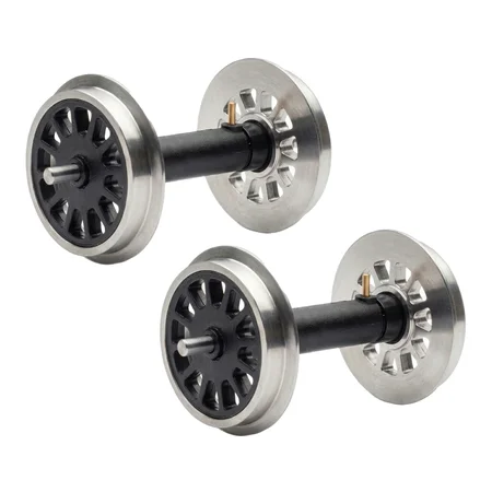 2x Speichenradsatz kugelgelagert stromführend Edelstahl 31 mm ML-Train 88675082