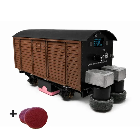 Mess- und Polier-Güterwagen Spur G Bausatz Braun | DCC | OLED | Bluetooth – ML-Train 889190800