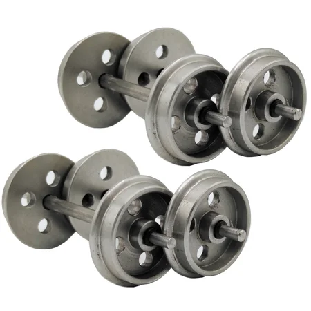 4x Edelstahl Radsatz Lauffläche: 26mm für Feldbahnloren ML-Train 88919488