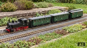 Kurze Personenwagen Spur G für kleine Gartenbahnen