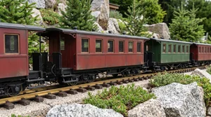 HSB Personenwagen 6 Fenster: Vorbild vs. Modell