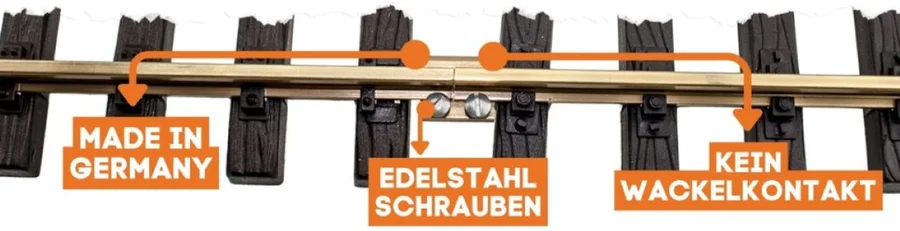 Schienenverbinder 100 Stück Messing 15mm ML-Train 82002280 - Unsere Schienenverbinder im Überblick
