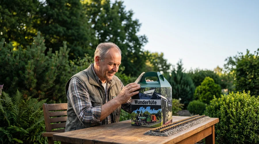 Wundertüte mit Basic Spur-G Zubehör - Überraschungs Gartenbahn-Geschenk Box ML-Train 8300001 - Detaillierte Übersicht