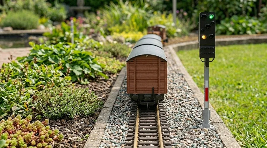 Lichtsignal Typ HL Einheitssignal der DR für Spur G mit Decoder – Betonmast – ML-Train 83804634 - Detaillierte Übersicht