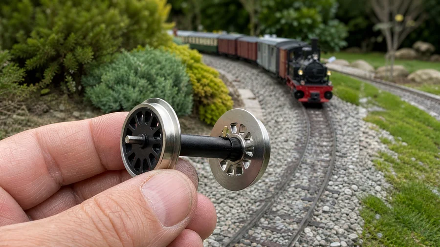 Speichenradsatz kugelgelagert stromführend Edelstahl Spur G ML-Train 88675081 - Detaillierte Übersicht