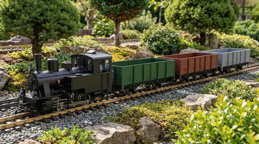 Hochbordwagen grün inkl. Türen mit Magnetverschluss und Edelstahlradsätzen als Spur G Bausatz ML-Train 88900070 - Vielseitiger Spur-G-Güterwagen